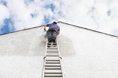 Peinture extérieure au Mesnil — façades et ravalement